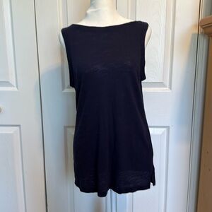 Classic Navy Sleeveless Top
